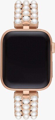 Pearl Gold-Tone Stainless Steel 38/40Mm Band For Apple Watch