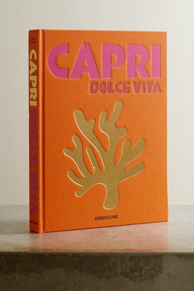 Capri Dolce Vita By Cesare Cunaccia Hardcover Book - Orange