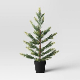 21 Indexed Balsam Fir Artificial Christmas Tree with Black Plastic Pot - Wondershop™