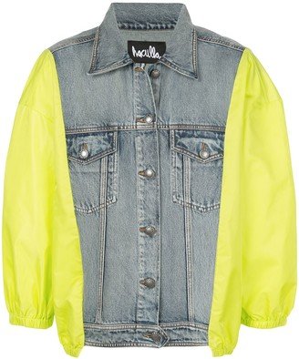 Hybrid denim contrast jacket