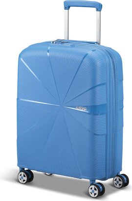 Starvibe Spinner 4 wheel 55cm expandable tranquil blue suitcase