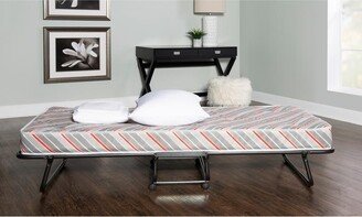 Naples Roll Away Folding Guest Bed with Mattress