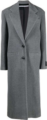 Herringbone Single-Breasted Coat