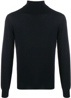 Ribbed Roll-Neck Jumper-AG