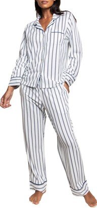 Twin Stripe Cotton Jersey Pajamas