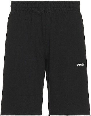 Chain Arrow Sweatshorts in Black