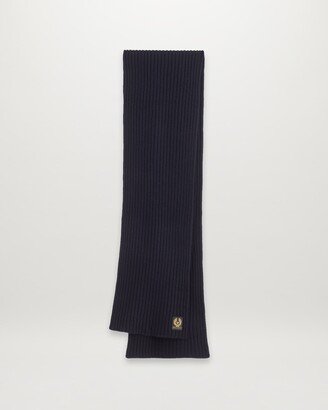 Lambswool Watch Scarf In Dark Navy