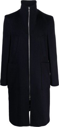 Zip-Up Virgin Wool Coat