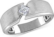 Men's Princess Cut Diamond Band in 14K White Gold, 0.25 ct. t.w. - 100% Exclusive