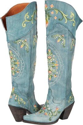 Flower Child (Turquoise) Women's Boots