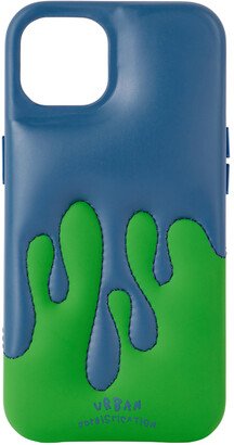 Urban Sophistication SSENSE Exclusive Blue & Green 'The Dripping Dough' iPhone 13 Case