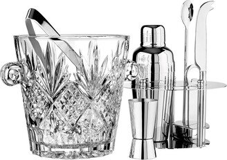 Dublin Crystal Ice Bucket With Bar Tools