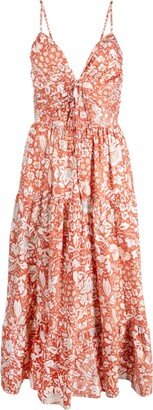 Phoebe floral-print midi dress