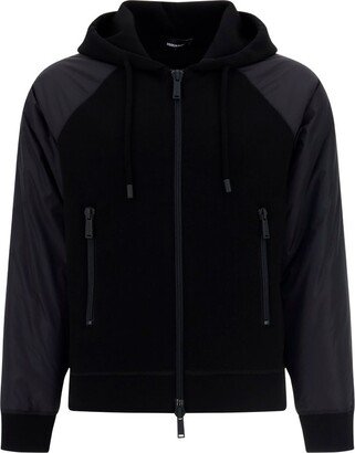 Zip-Up Drawstring Hoodie-AB