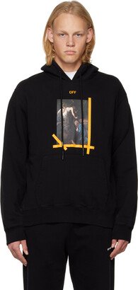 Black Printed Hoodie-AD