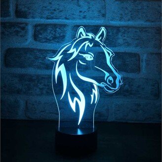 Horse Portrait Led Desk Lamp