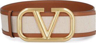 Garavani VLogo Plaque Buckle Belt