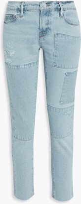 Le Garcon cropped distressed boyfriend jeans