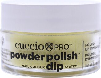 Pro Powder Polish Nail Colour Dip System - Sunshine Yellow with Mica by Cuccio Colour for Women - 0.5 oz Nail Powder