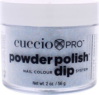 Pro Powder Polish Nail Colour Dip System - Light Blue Glitter by Cuccio Colour for Women - 1.6 oz Nail Powder