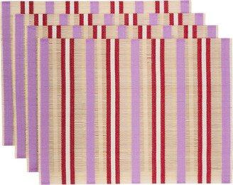 The Conran Shop Pink & Red Le Sol Placemat Set, 4 pcs