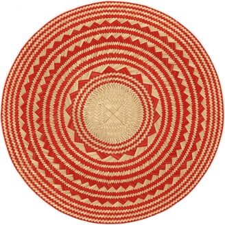 Washein Red Straw Placemats Set Of 4