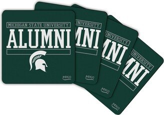 Michigan State Spartans Alumni 4-Pack Neoprene Coaster Set