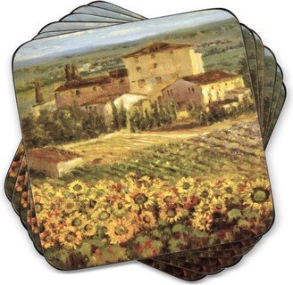 Tuscany Coasters Set of 6 - 4.25 Square