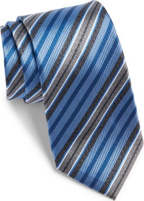 Stripe Silk Tie-AB