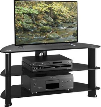 Corner TV Stand for TVs up to 43 Black