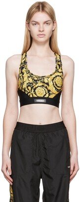 Black Barocco Sports Bra