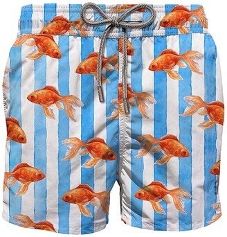 Gustavia Goldfish Print Swim Shorts