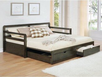 The Gray Barn Coaster Furniture Sorrento Grey 2-drawer Twin Daybed with Extension Trundle