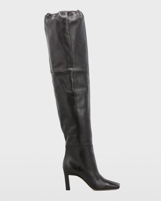 Anne Lambskin Over-The-Knee Boots-AA