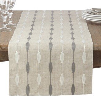 Natural Geometric Table Runner - Saro Lifestyle