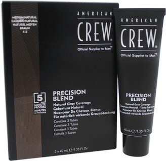 Precision Blend Hair Color Kit - # 4-5 Medium Natural by for Men - 3 x 1.35 oz Hair Color