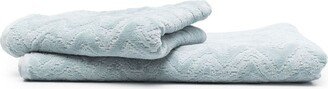 Rex zigzag-pattern bath towels (set of 2)