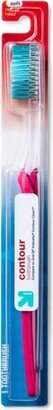 Contour Soft Toothbrush - White/Pink - up & up™