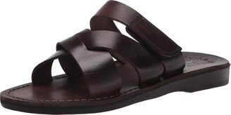 Philip - Leather Woven Strap Sandal - Brown