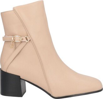 Ankle Boots Beige-AS