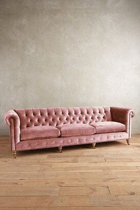 Slub Velvet Lyre Chesterfield Grand Sofa, Wilcox-AA