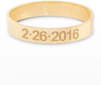 Personalized Gold Cigar Band, Size 4-9