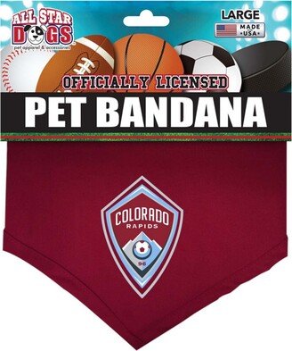 All Star Dogs Burgundy Colorado Rapids Pet Bandana