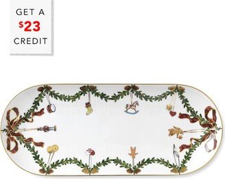 Star Fluted Christmas Oblong Dish 15.5In With $23 Credit