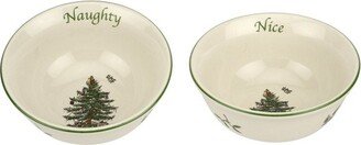 Christmas Tree Dip Bowls Set of 2 - 4 Inch