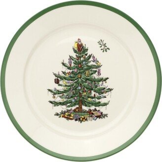 Set Of 4 Christmas Tree Luncheon Plates