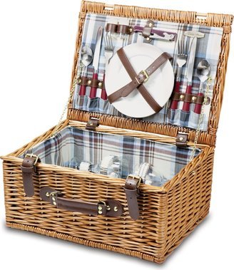 Bristol Picnic Basket - NAVY/MAROON