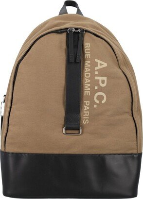 Sense Logo Printed Zipped Backpack