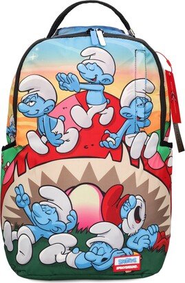 Smurfs print canvas backpack