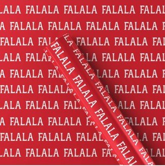 25 sq ft 'Fa La La' Christmas Gift Wrap Red - Wondershop™